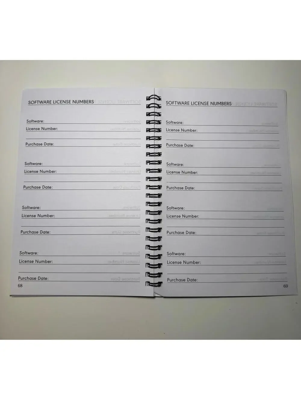 Password journal